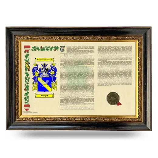 Monget Armorial Landscape Framed - Heirloom