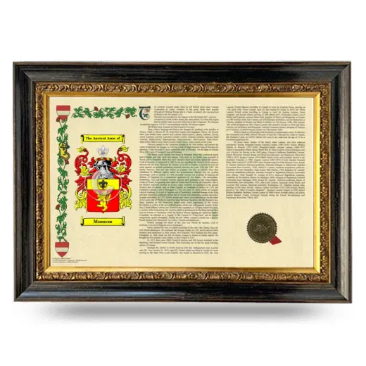 Monscor Armorial Landscape Framed - Heirloom