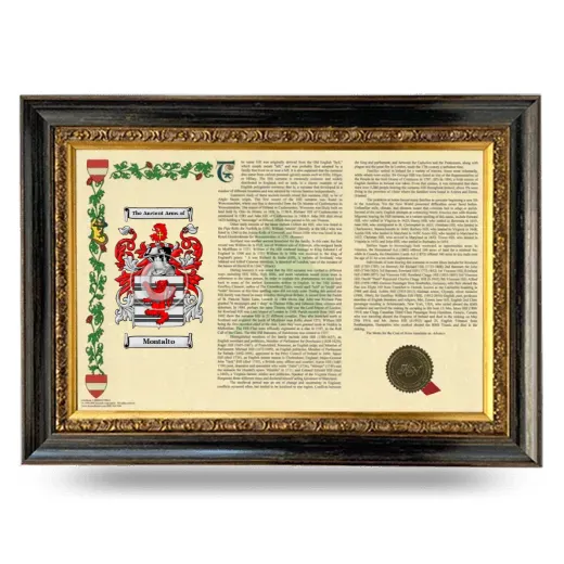 Montalto Armorial Landscape Framed - Heirloom