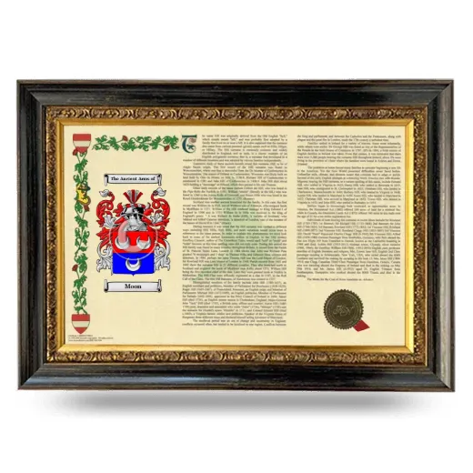Moon Armorial Landscape Framed - Heirloom