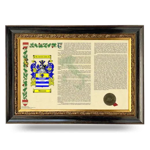 Morasso Armorial Landscape Framed - Heirloom