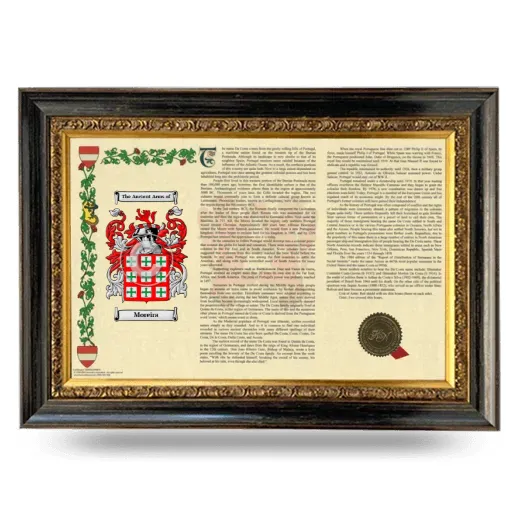 Moreira Armorial Landscape Framed - Heirloom