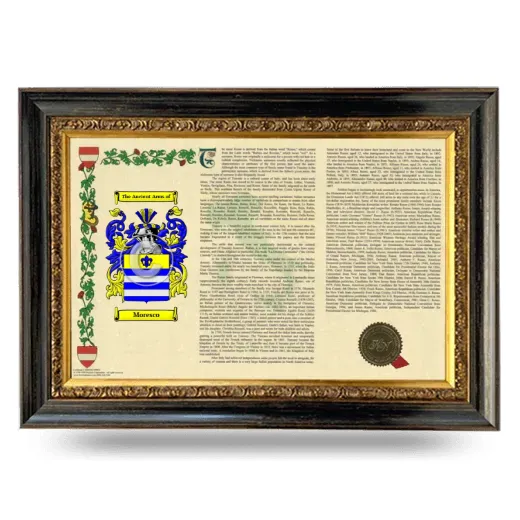 Moresco Armorial Landscape Framed - Heirloom