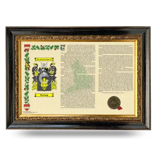 Morlang Armorial Landscape Framed - Heirloom