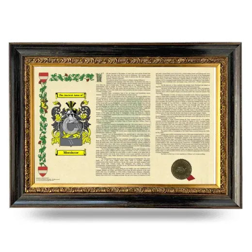 Morrisroe Armorial Landscape Framed - Heirloom