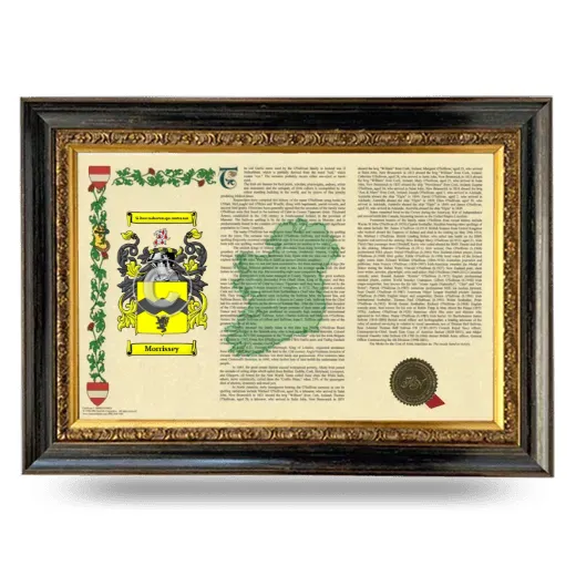 Morrissey Armorial Landscape Framed - Heirloom