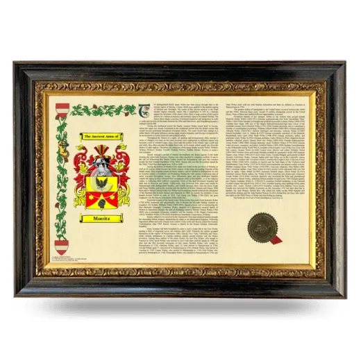 Morritz Armorial Landscape Framed - Heirloom