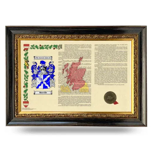 Morville Armorial Landscape Framed - Heirloom