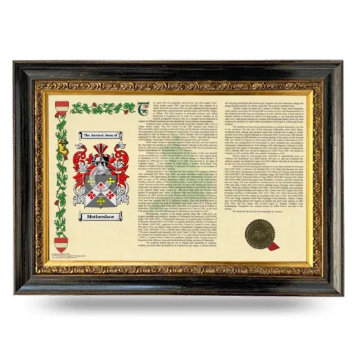 Mothershaw Armorial Landscape Framed - Heirloom