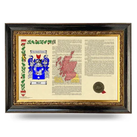 Mowl Armorial Landscape Framed - Heirloom