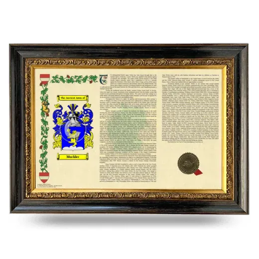 Muckler Armorial Landscape Framed - Heirloom