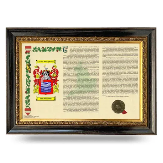 Mudeworth Armorial Landscape Framed - Heirloom