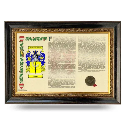 Muler Armorial Landscape Framed - Heirloom