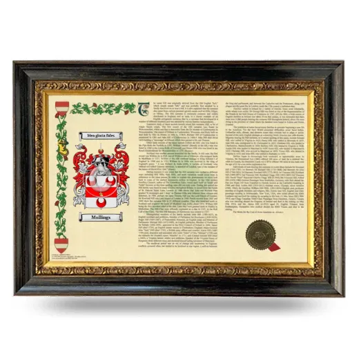 Mullings Armorial Landscape Framed - Heirloom