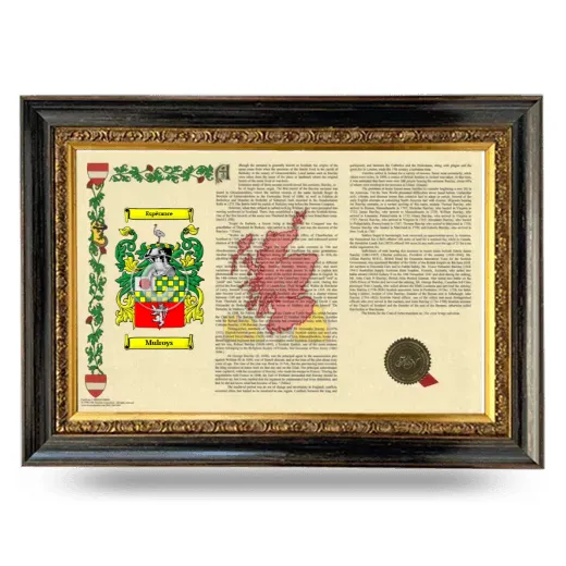 Mulroys Armorial Landscape Framed - Heirloom