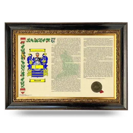 Munnell Armorial Landscape Framed - Heirloom