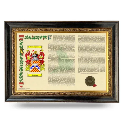 Munsay Armorial Landscape Framed - Heirloom