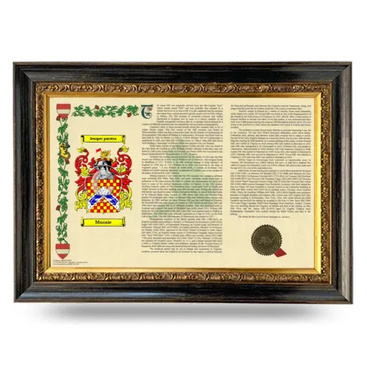 Munsie Armorial Landscape Framed - Heirloom