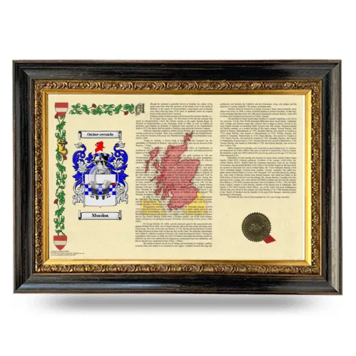 Murdox Armorial Landscape Framed - Heirloom