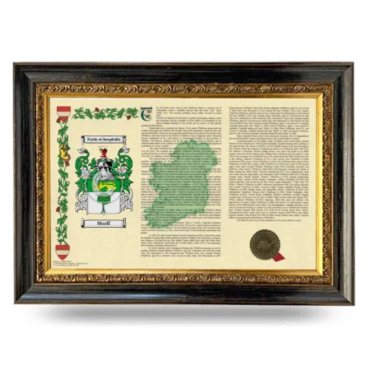 Murff Armorial Landscape Framed - Heirloom