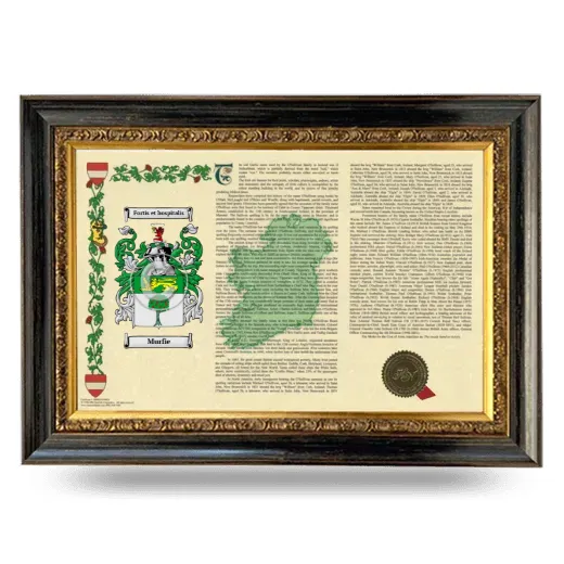 Murfie Armorial Landscape Framed - Heirloom