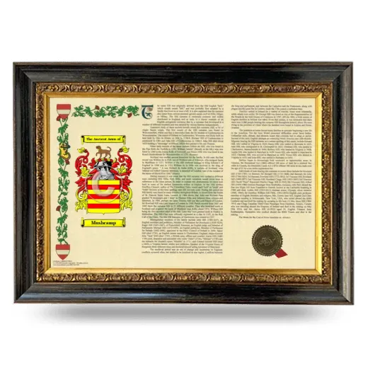Mushcamp Armorial Landscape Framed - Heirloom