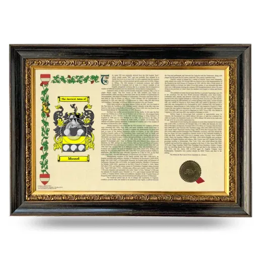 Mussel Armorial Landscape Framed - Heirloom