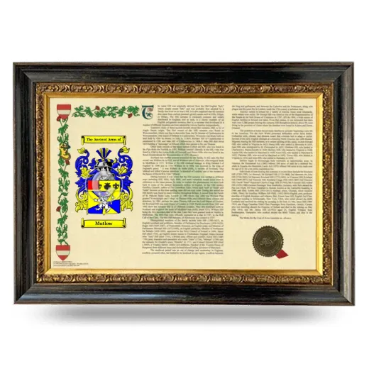 Mutlow Armorial Landscape Framed - Heirloom