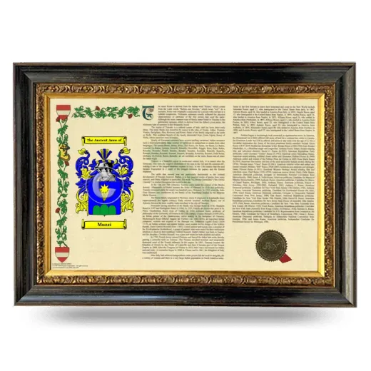 Muzzi Armorial Landscape Framed - Heirloom