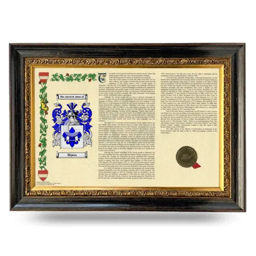 Myers Armorial Landscape Framed - Heirloom