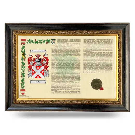 Nadot Armorial Landscape Framed - Heirloom