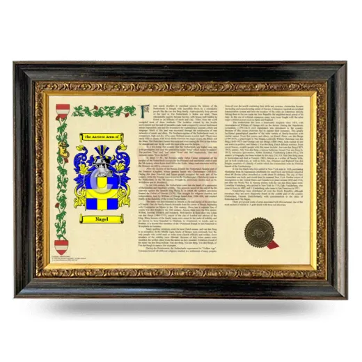 Nagel Armorial Landscape Framed - Heirloom