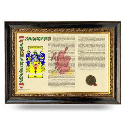 Nair Armorial Landscape Framed - Heirloom