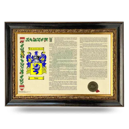 Nany Armorial Landscape Framed - Heirloom