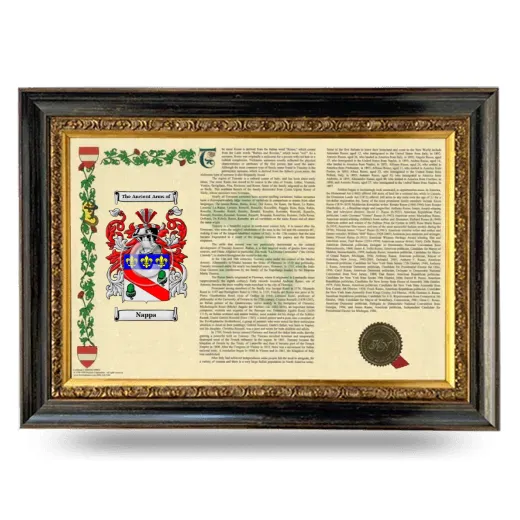 Nappa Armorial Landscape Framed - Heirloom
