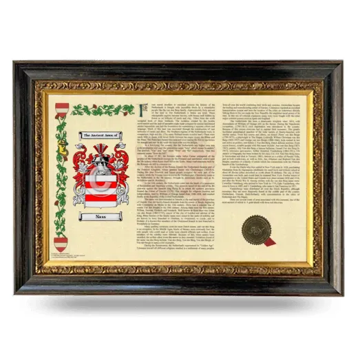 Nass Armorial Landscape Framed - Heirloom
