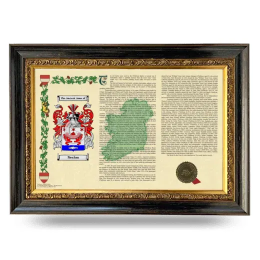 Nealon Armorial Landscape Framed - Heirloom
