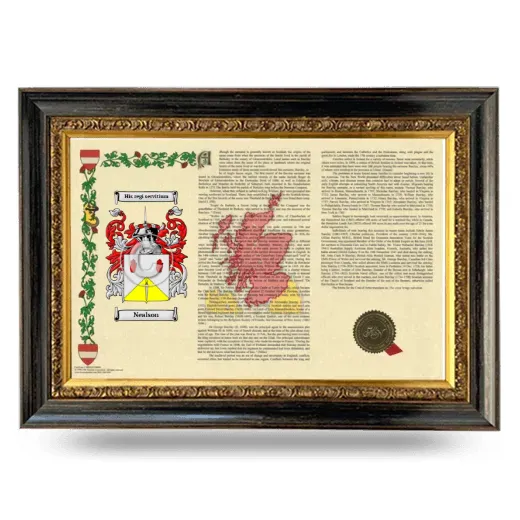 Nealson Armorial Landscape Framed - Heirloom