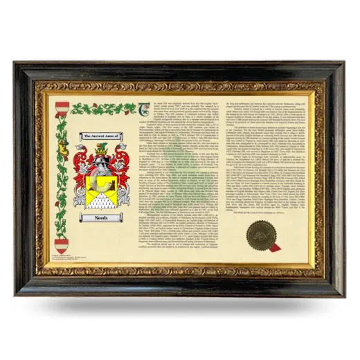 Needs Armorial Landscape Framed - Heirloom