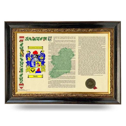 Neely Armorial Landscape Framed - Heirloom