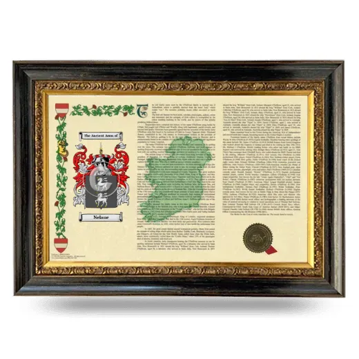 Nelane Armorial Landscape Framed - Heirloom