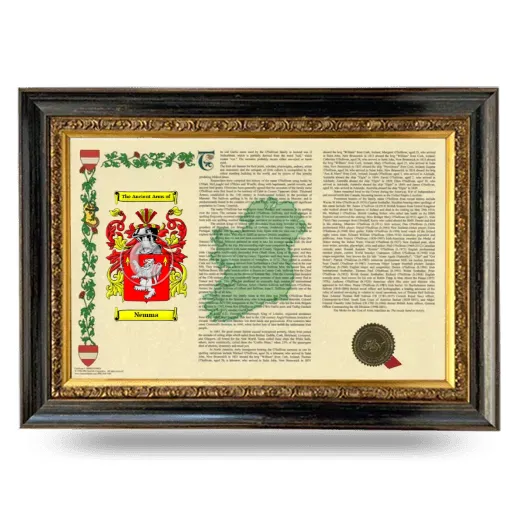 Nemma Armorial Landscape Framed - Heirloom