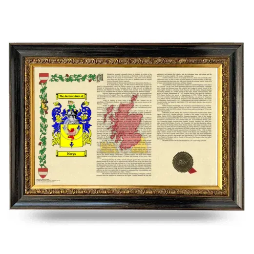Nerys Armorial Landscape Framed - Heirloom