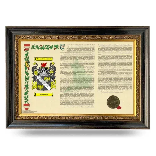 Neucourt Armorial Landscape Framed - Heirloom