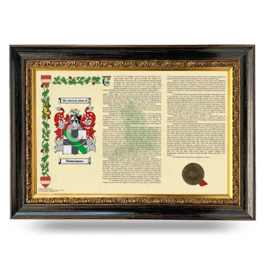 Neuenman Armorial Landscape Framed - Heirloom