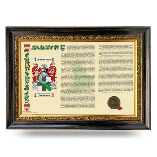 Neuingman Armorial Landscape Framed - Heirloom