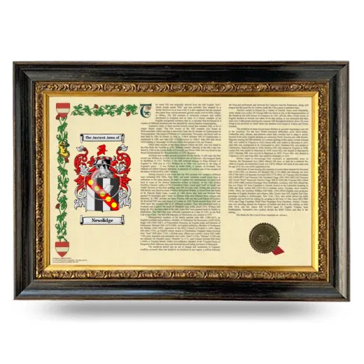 Newdidge Armorial Landscape Framed - Heirloom