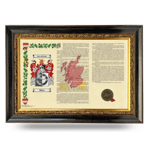 Niarn Armorial Landscape Framed - Heirloom