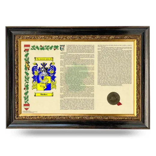 Nieders Armorial Landscape Framed - Heirloom
