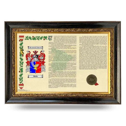 Niedo Armorial Landscape Framed - Heirloom